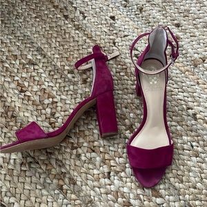 Vince Camuto suede block heels